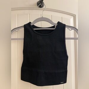Gilly Hicks Black Ribbed Crop Top - Like NEW.